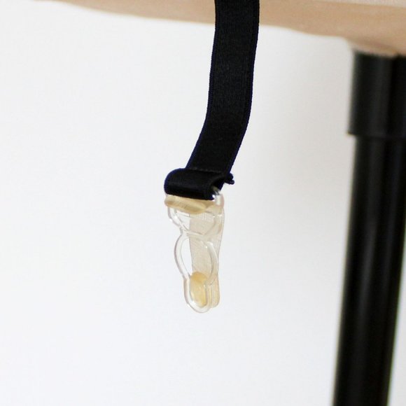 Lily of France Black Lace Garter Belt 4 Suspenders One Size Vintage Lingerie P46 - Picture 3 of 9